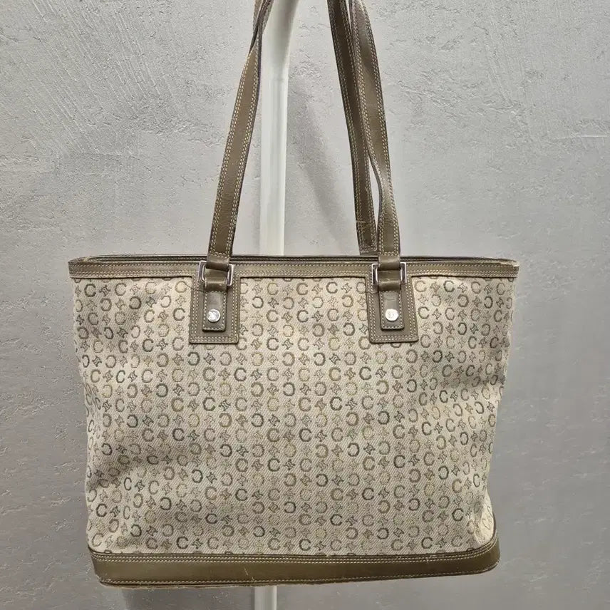 [BUNJANG] Celine Macadam Tote Bag Beige/Brown / 셀린느 마카담 토트백 베이지/브라운