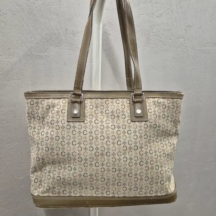 [BUNJANG] Celine Macadam Tote Bag Beige/Brown / 셀린느 마카담 토트백 베이지/브라운