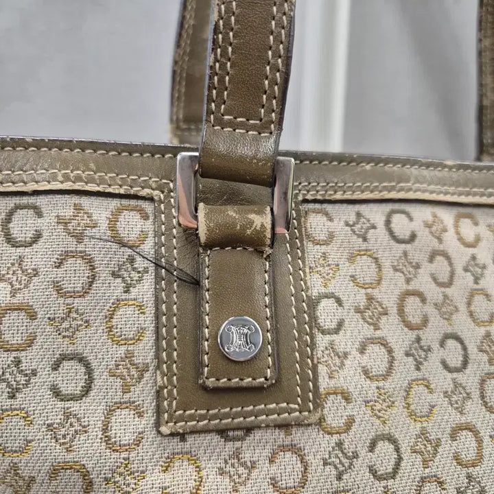 [BUNJANG] Celine Macadam Tote Bag Beige/Brown / 셀린느 마카담 토트백 베이지/브라운