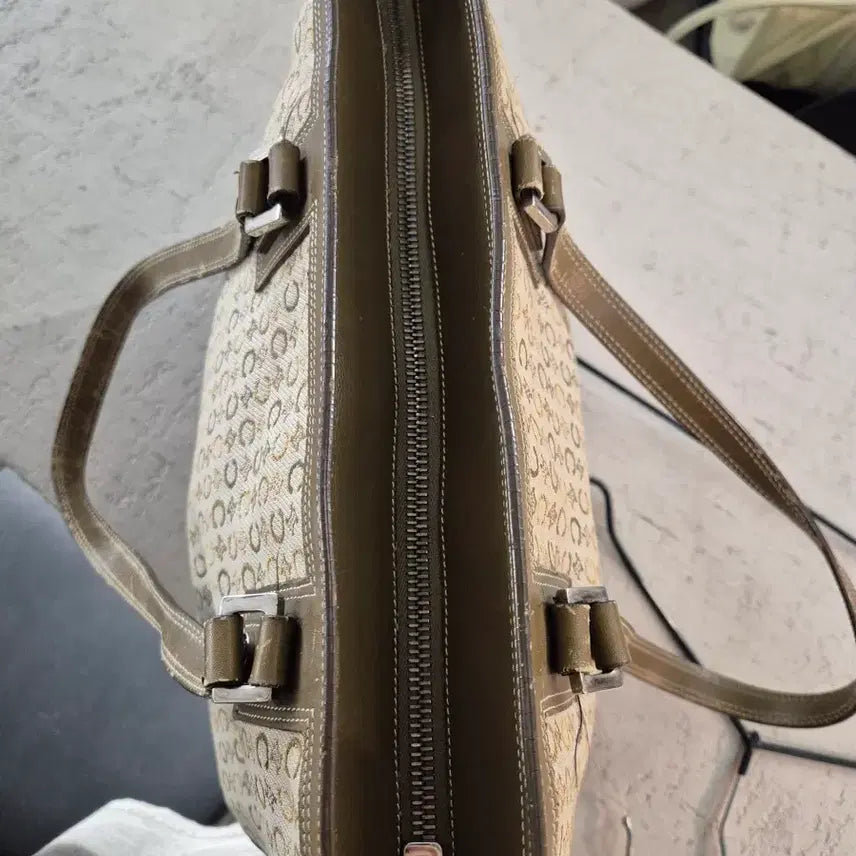 [BUNJANG] Celine Macadam Tote Bag Beige/Brown / 셀린느 마카담 토트백 베이지/브라운