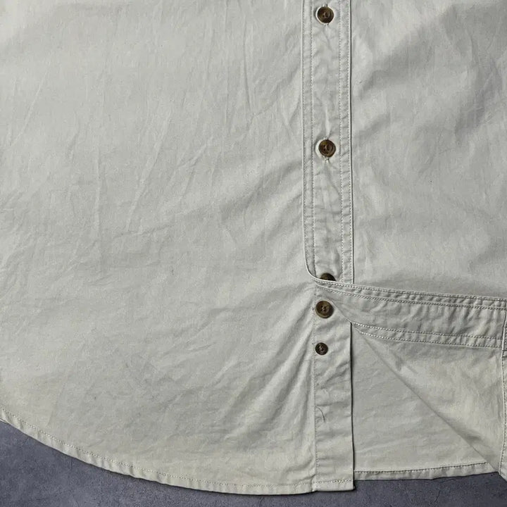 [BUNJANG] Carhartt Vintage Ivory Cotton Work Shirt A00834 / CARHARTT 칼하트 빈티지 아이보리 코튼 워크 셔츠 A00834