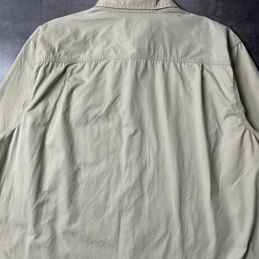 [BUNJANG] Carhartt Vintage Ivory Cotton Work Shirt A00834 / CARHARTT 칼하트 빈티지 아이보리 코튼 워크 셔츠 A00834