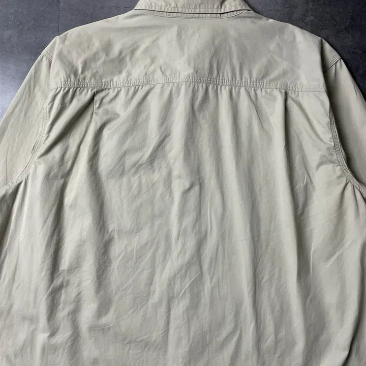 [BUNJANG] Carhartt Vintage Ivory Cotton Work Shirt A00834 / CARHARTT 칼하트 빈티지 아이보리 코튼 워크 셔츠 A00834