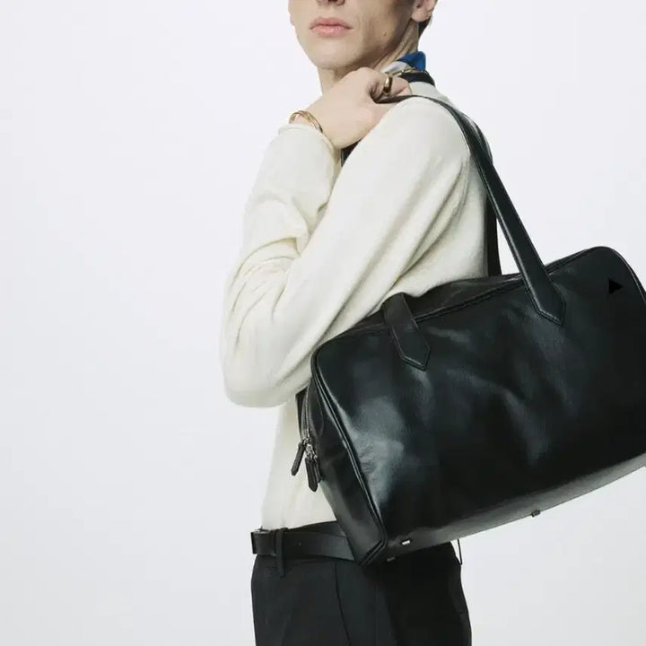 [BUNJANG] Toni Wek Soft Leather Square Bag / (새상품) 토니웩 소프트 레더 스퀘어 백 주우재