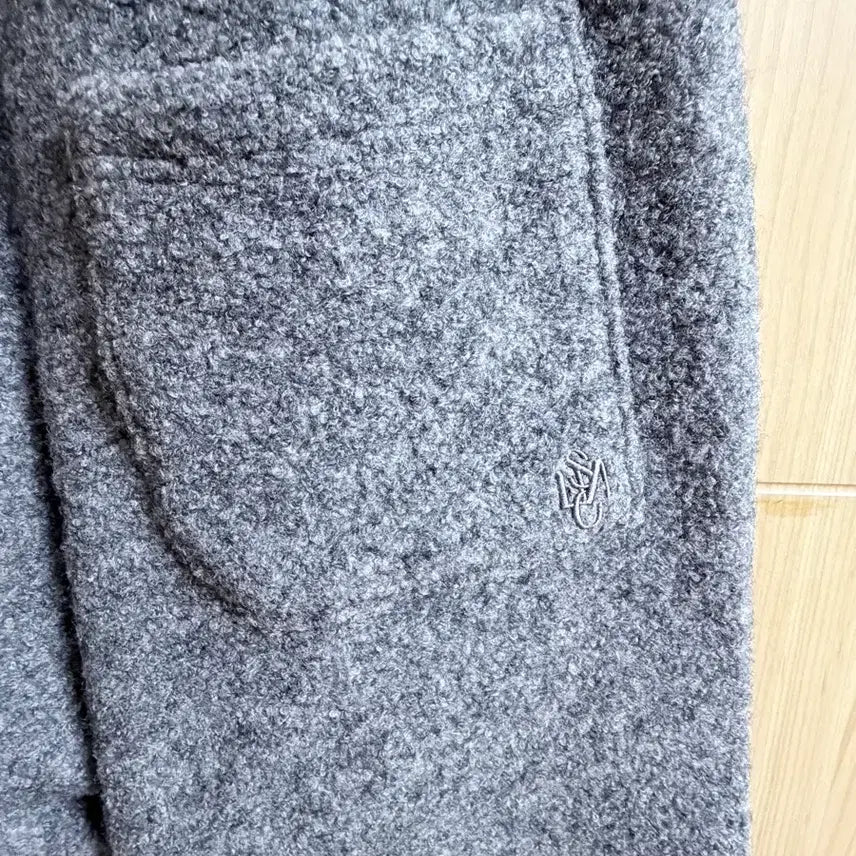 [BUNJANG] In Silence Wide Boucle Pants Charcoal / 인사일런스 와이드 부클 팬츠 CHARCOAL