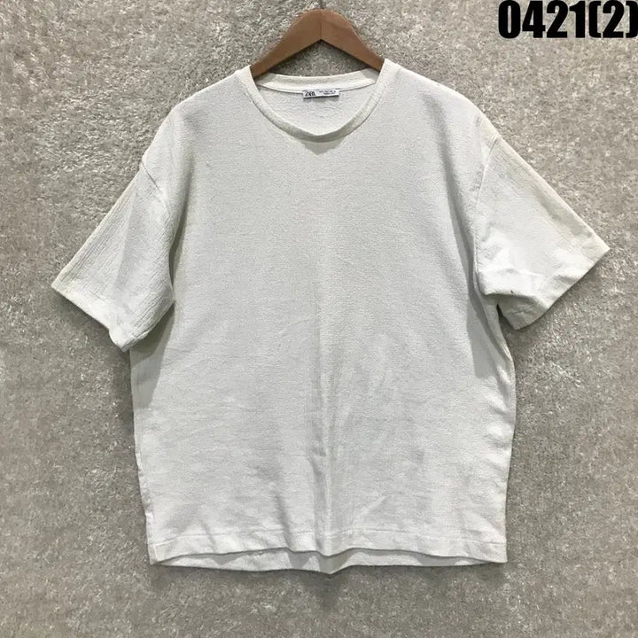 [BUNJANG] ZARA White Short Sleeve T-shirt L / 자라 화이트 반팔 티셔츠 L