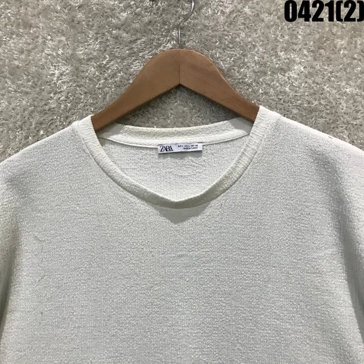 [BUNJANG] ZARA White Short Sleeve T-shirt L / 자라 화이트 반팔 티셔츠 L