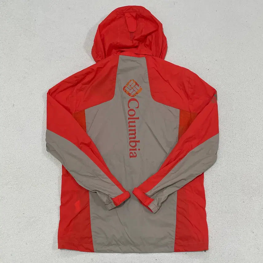 [BUNJANG] Columbia Color Block Hooded Windbreaker Jacket / L 컬럼비아 컬러 블록 디자인 후드 바람막이 점퍼 0421-1