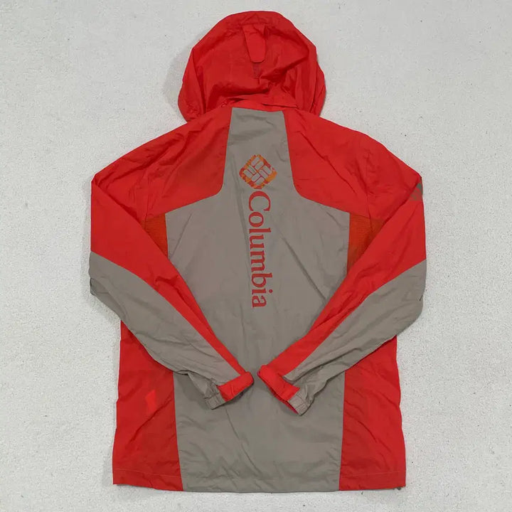 [BUNJANG] Columbia Color Block Hooded Windbreaker Jacket / L 컬럼비아 컬러 블록 디자인 후드 바람막이 점퍼 0421-1