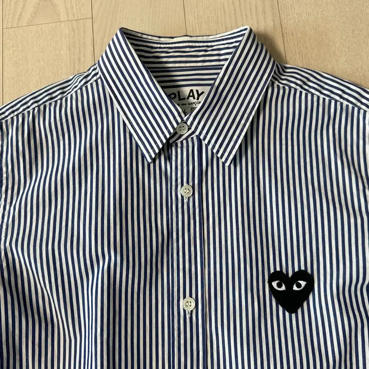 [SOLD OUT] 꼼데가르송 스트라이프 셔츠 블랙와펜