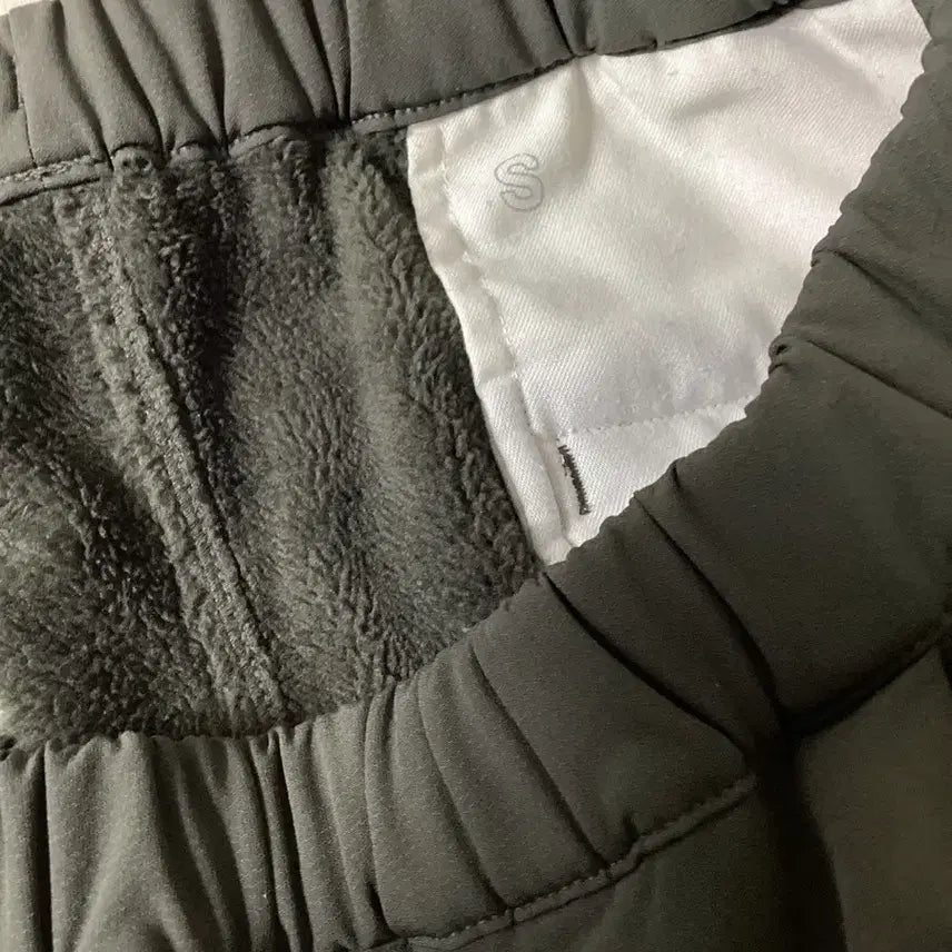[BUNJANG] MUJI Labo Fleece Lined Wide Pants Khaki / 무인양품 라보 안감 기모 와이드팬츠 카키 (정가 89,900원)