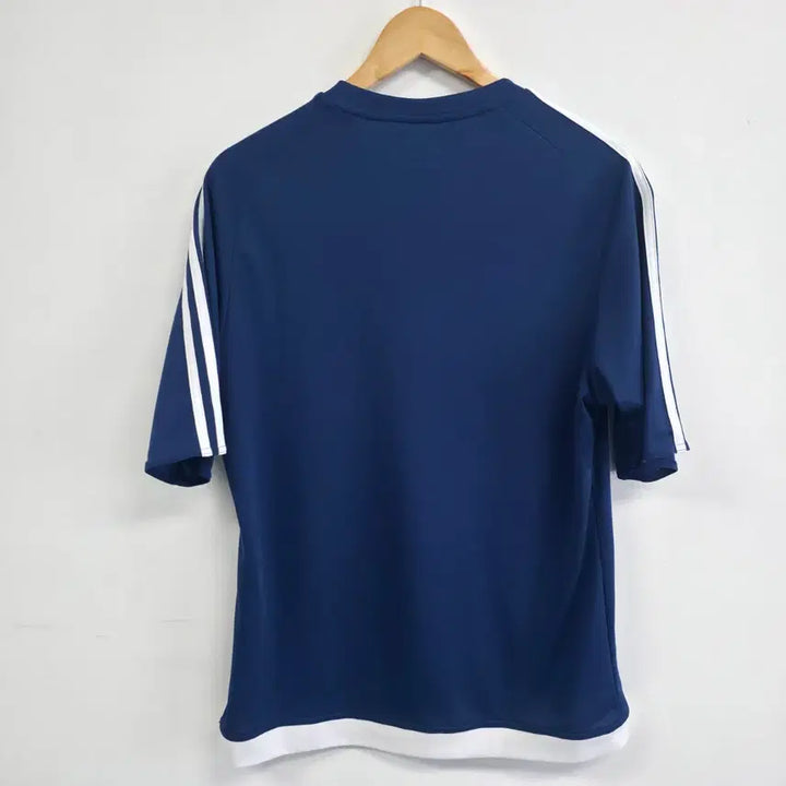 [BUNJANG] Adidas Tri-Stripe Navy T-shirt XL / 아디다스 삼선 반팔 티셔츠 네이비 XL