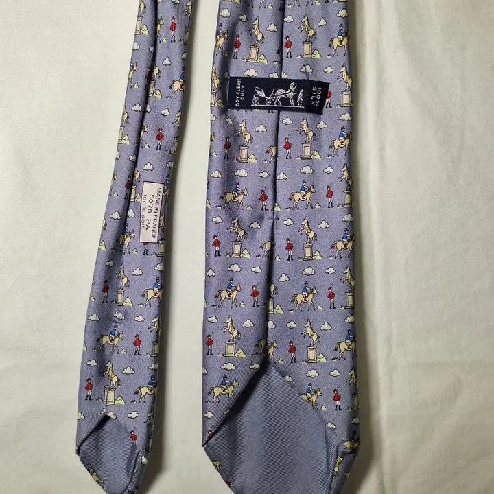 [SOLD OUT] 에르메스 라벤더 승마 클라우드 실크 넥타이