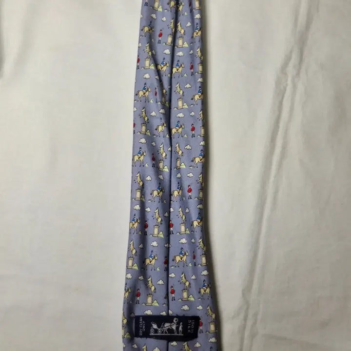 [SOLD OUT] 에르메스 라벤더 승마 클라우드 실크 넥타이