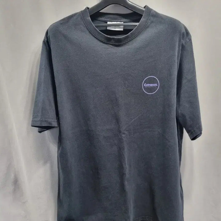 [SOLD OUT] 커버낫 블랙 라운드 반팔 티셔츠 xl