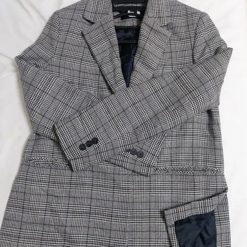 [BUNJANG] DeWL Spring/Autumn Check Loose Fit Jacket / 듀엘봄가을자켓 체크루즈핏자켓55