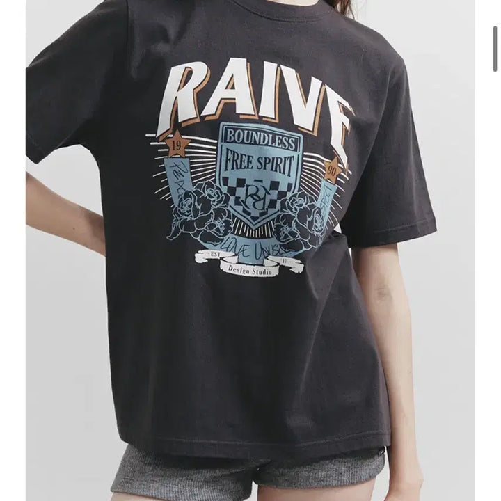 [BUNJANG] Rave Gray T-shirt / 레이브 티셔츠