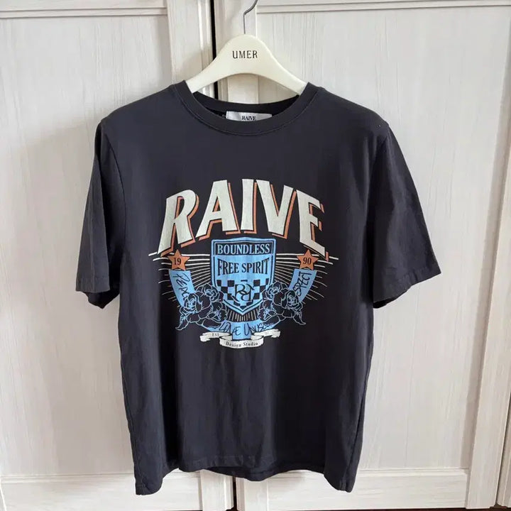 [BUNJANG] Rave Gray T-shirt / 레이브 티셔츠