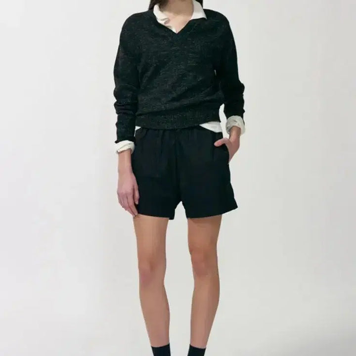 [BUNJANG] Nothing Written Marine V-neck Knit Sweater / Nothing written 낫띵리튼 Marine 브이넥 니트