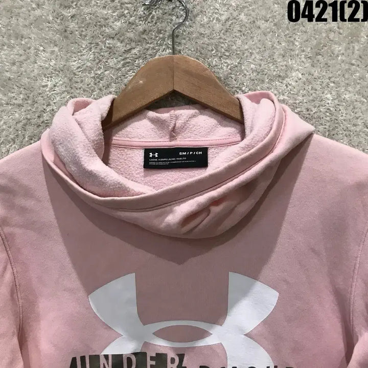 [BUNJANG] Under Armour Pink Hoodie S / 언더아머 핑크 후드티 S