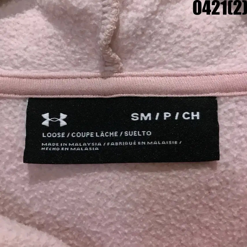 [BUNJANG] Under Armour Pink Hoodie S / 언더아머 핑크 후드티 S