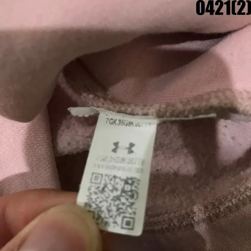 [BUNJANG] Under Armour Pink Hoodie S / 언더아머 핑크 후드티 S
