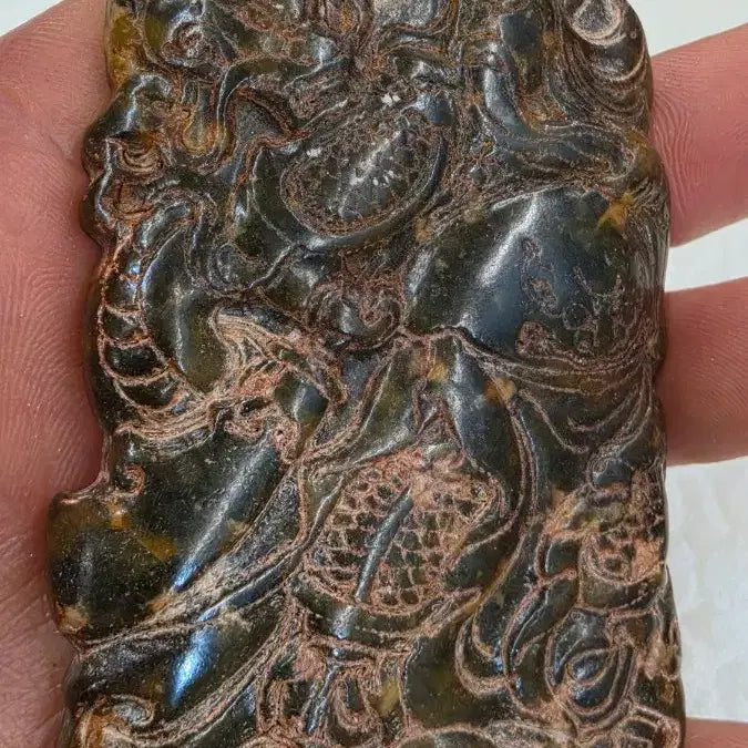 [BUNJANG] Jade Dragon and Phoenix Green Jade / 고옥에강옥 용봉황제녹옥