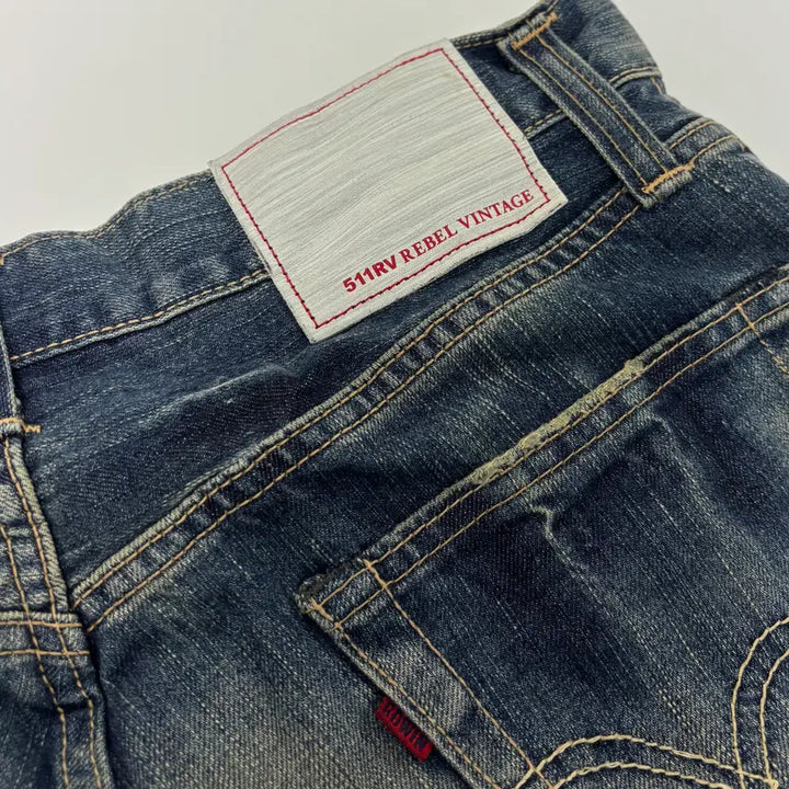 [BUNJANG] EDWIN 511RV Rebel Vintage Denim Jeans / 에드윈(EDWIN) 511RV 레벨 빈티지 워싱 데님