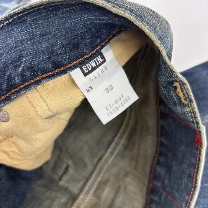 [BUNJANG] EDWIN 511RV Rebel Vintage Denim Jeans / 에드윈(EDWIN) 511RV 레벨 빈티지 워싱 데님