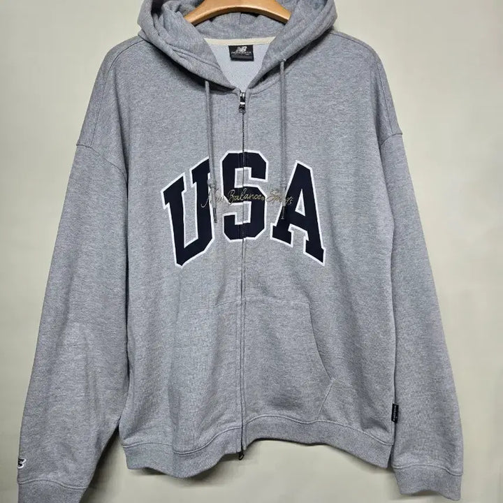 [SOLD OUT] 뉴발란스 USA  후드집업 회색XL
