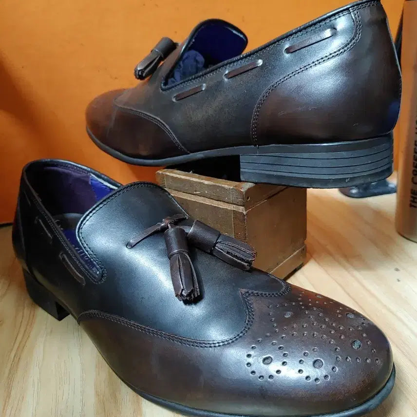 [BUNJANG] Esquire Portfolio Leather Loafers (260) / 에스콰이어 포트폴리오 천연가죽 로퍼(260)