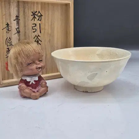 [BUNJANG] Chungwoon Ceramic Lee Joon-hee Buncheong Tea Bowl / 청운요 청봉 이준희 선생 - 분청댓잎다완/