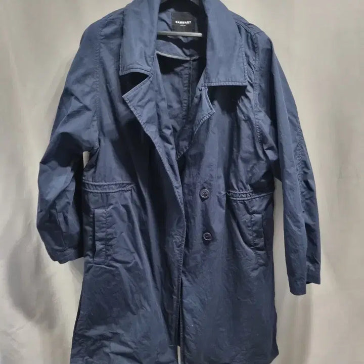 [BUNJANG] canmart Navy Trench Coat / canmart 네이비 트렌치 코트