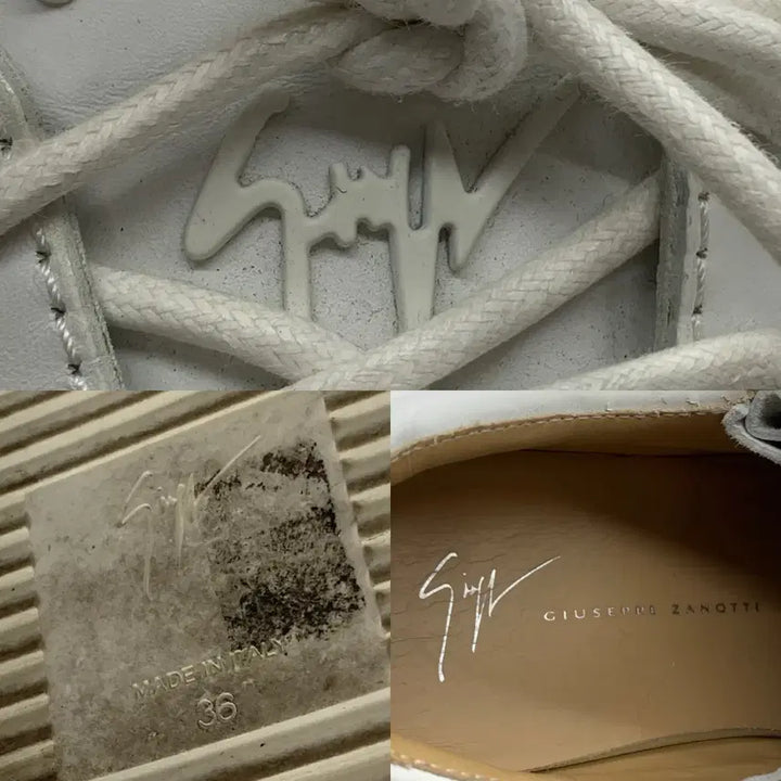 [BUNJANG] Giuseppe Zanotti White Studded Sneakers (Size 36) / 267001000 쥬세페 자노티 화이트 스터드 스니커즈 36사이즈