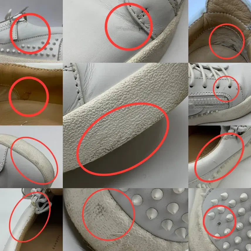 [BUNJANG] Giuseppe Zanotti White Studded Sneakers (Size 36) / 267001000 쥬세페 자노티 화이트 스터드 스니커즈 36사이즈