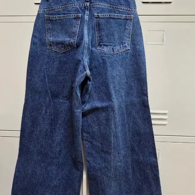 [BUNJANG] Unbranded Front Slit Pocket Denim Jeans - Dark Blue, S / 앞절개 포켓 데님 팬츠 청바지 - 진청,S