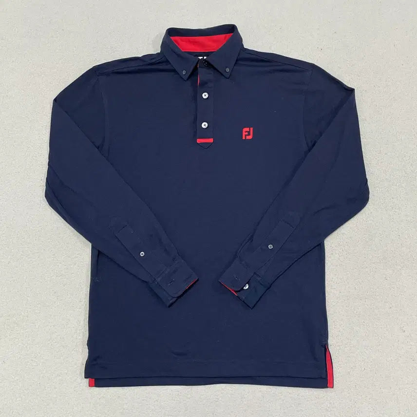 [BUNJANG] Footjoy Golf Long Sleeve Polo Shirt / M 풋조이 골프 기능성 긴팔 카라티셔츠 0421-1