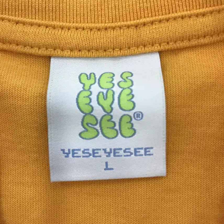 [BUNJANG] YESEYESEE Yellow T-shirt [L] / 예스아이씨 YESEYESEE 반팔티셔츠 [L]