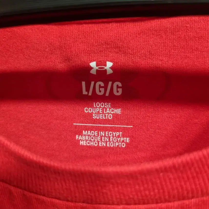 [BUNJANG] Under Armour Red T-shirt / 언더아머 반팔티 L