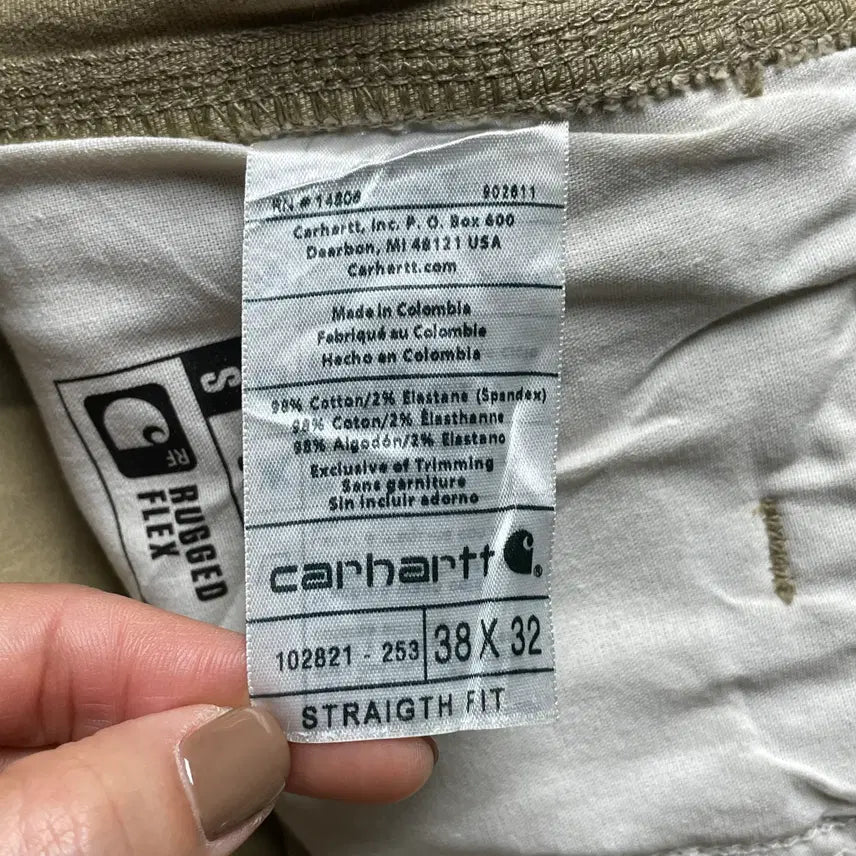 [BUNJANG] CARHARTT 칼하트 빈티지 베이지 스트레이트핏 워크 팬츠 A00837 / CARHARTT 칼하트 빈티지 베이지 스트레이트핏 워크 팬츠 A00837