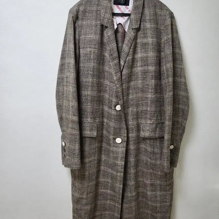 [SOLD OUT] 타임 체크 롱 자켓 55-66