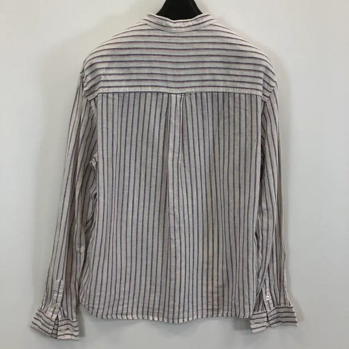 [SOLD OUT] 게스 린넨 헨리넥 패치로고셔츠 XL
