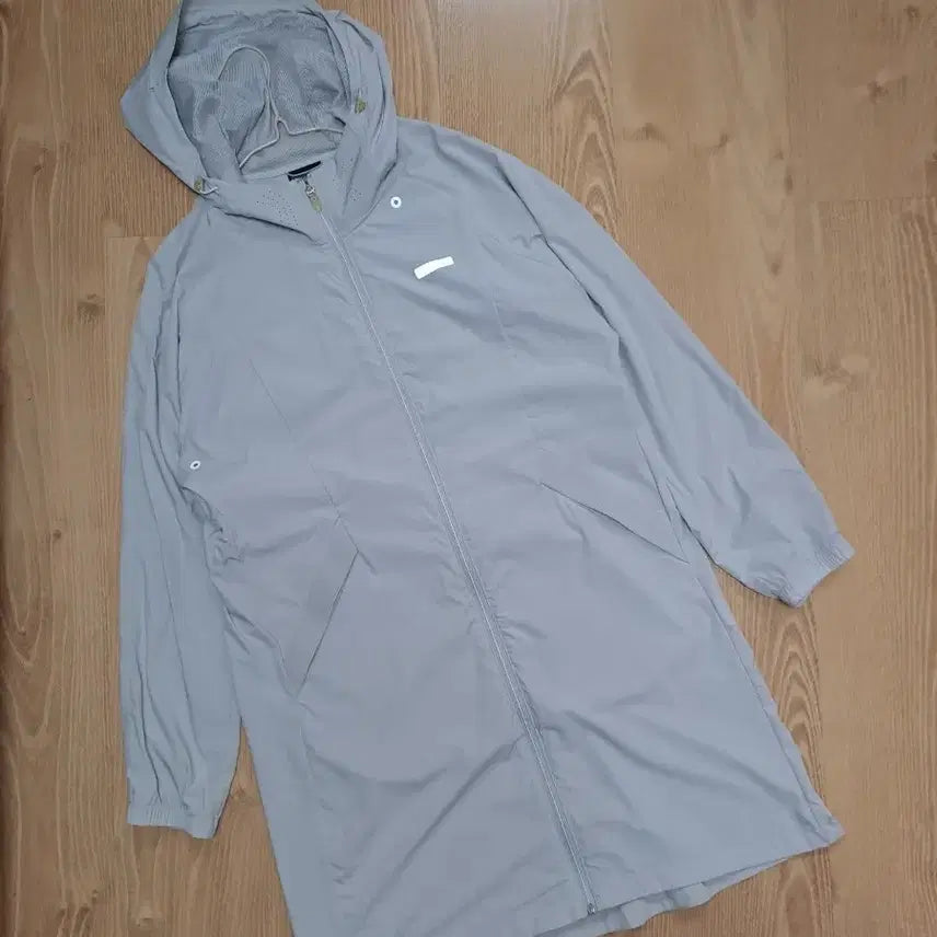 [BUNJANG] Discovery Long Windbreaker (Gray) - Women&