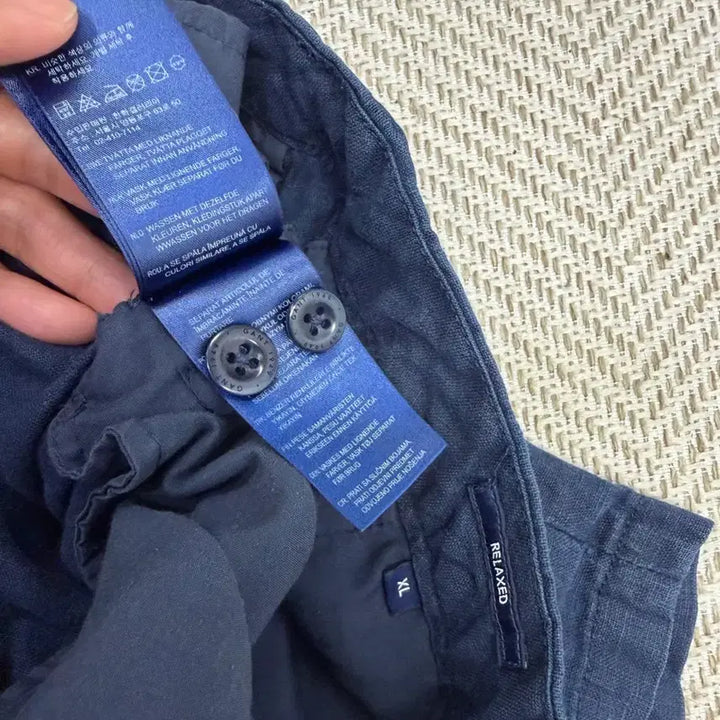[BUNJANG] 정품) GANT 간트 남성 네이비 린넨 반바지 XL(38인치) / 정품) GANT 간트 남성 네이비 린넨 반바지 XL(38인치)
