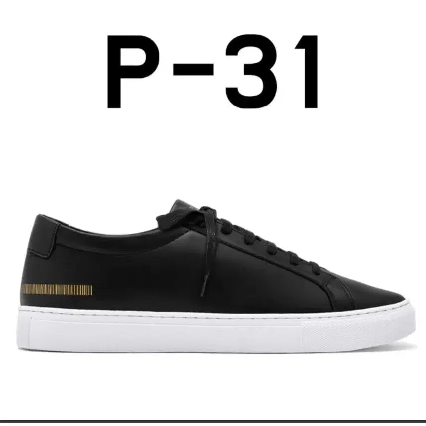 [SOLD OUT] 커먼프로젝트 P-31 블랙 스니커즈 260