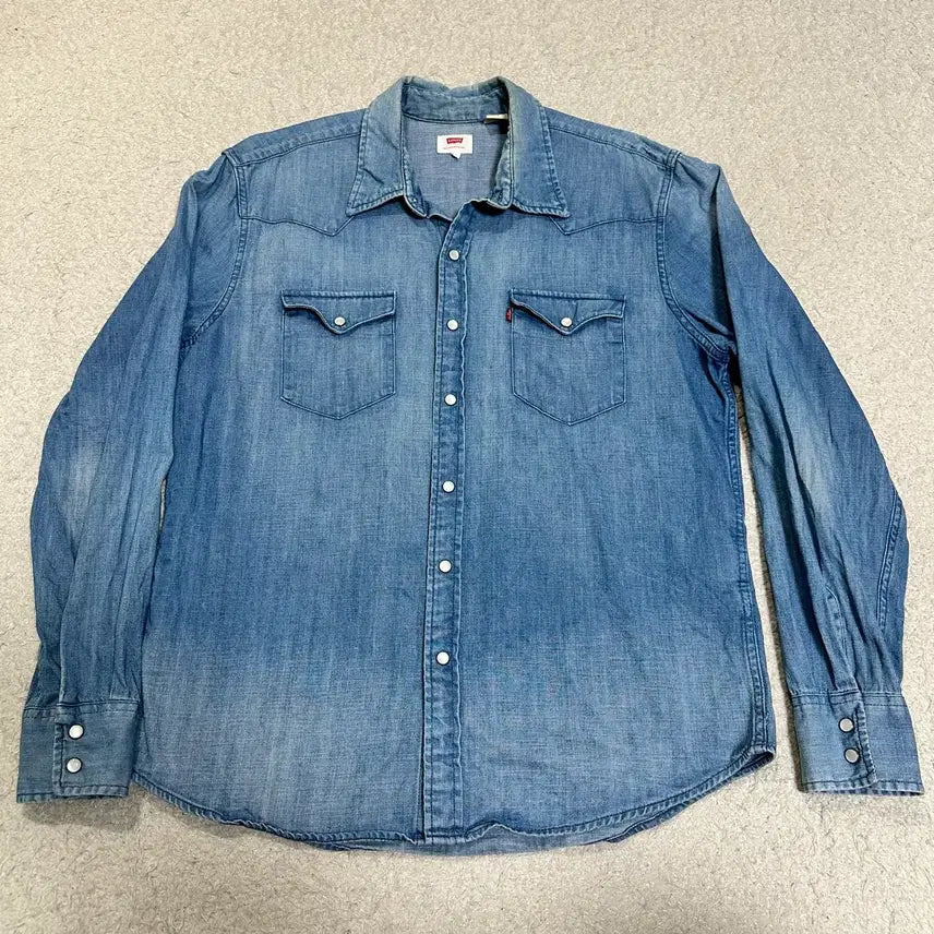 [SOLD OUT] 리바이스 데님 웨스턴 셔츠 긴팔 L 100