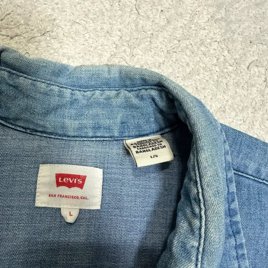 [SOLD OUT] 리바이스 데님 웨스턴 셔츠 긴팔 L 100