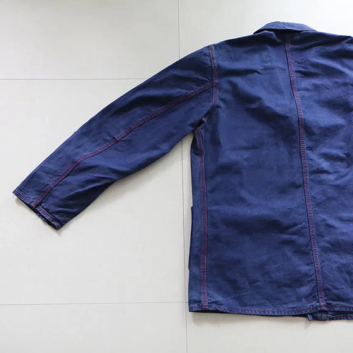 [SOLD OUT] 70s 프렌치 Fristads  노치드 라펠 리벳 초어 워크자켓(105)