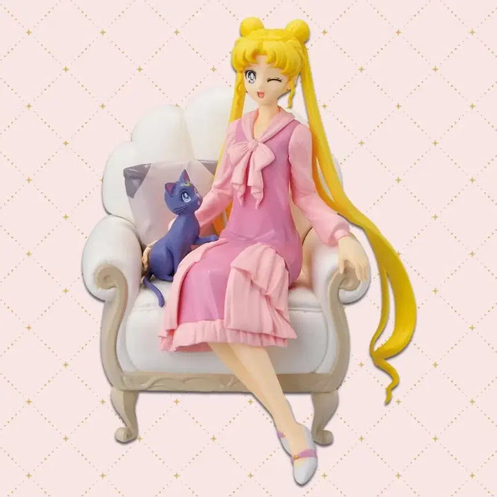 [BUNJANG] Sailor Moon Cosmos Usagi &amp; Luna Figure / 세일러문 쿠지 극장판 제일복권 A상 우사기 루나 피규어  미개봉