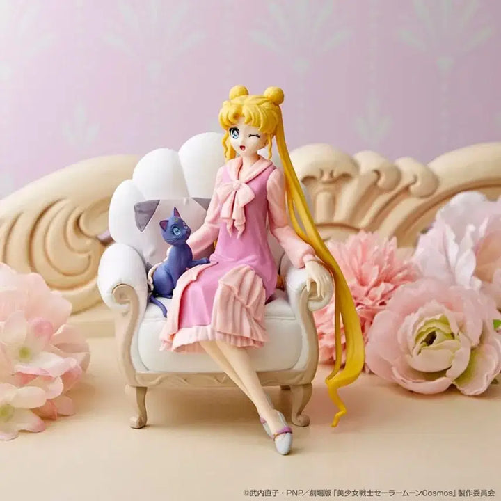 [BUNJANG] Sailor Moon Cosmos Usagi &amp; Luna Figure / 세일러문 쿠지 극장판 제일복권 A상 우사기 루나 피규어  미개봉
